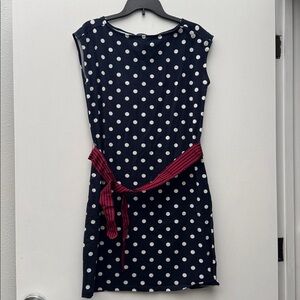 Tommy Hilfiger Polka Dot Short Sleeve Sailor Dress